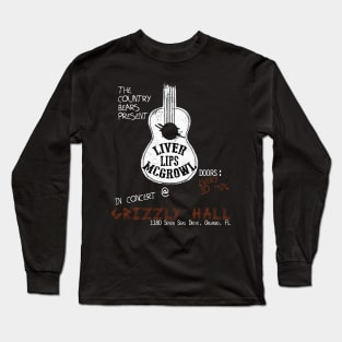 Liver Lips McGrowl Concert Long Sleeve T-Shirt